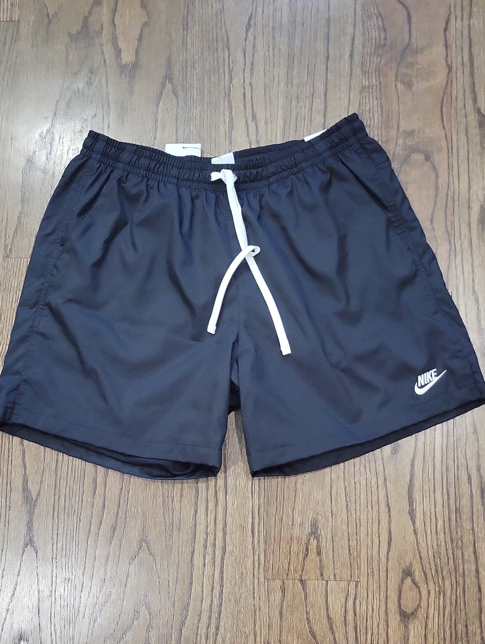 Nike Men's Black Shorts with Drawstring